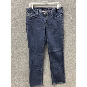 EDDIE BAUER CURVY SLIM STRAIGHT LEG JEANS WOMENS 10 STRETCH DENIM PANTS